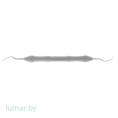Кюретка LANGER № L5/6, с серой эргономичной рукояткой, для передних зубов, артикул - DB332R