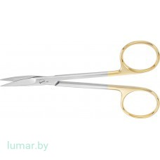 Ножницы GUM с твердосплавными вставками, деликатные, изогнутые, 120 мм