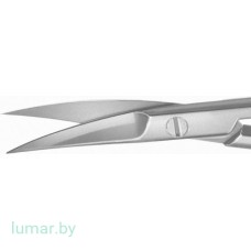 Ножницы GUM с твердосплавными вставками, деликатные, изогнутые, 120 мм