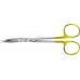Ножницы для тенотомии, с твердосплавными вставками, деликатные, изогнутые, с 1 зазубренным лезвием, 130 мм, артикул - DO250R