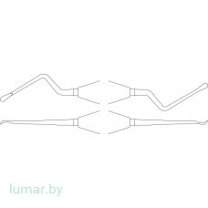 Ложка LUCAS двухсторонняя, острая, 180 мм