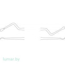 Ложка LUCAS двухсторонняя, острая, 185 мм
