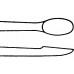 Ложка JANSEN двухсторонняя, острая, 160 мм, артикул - DO651R