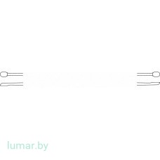 Ложка HEMINGWAY двухсторонняя, острая, № 3, 170 мм