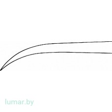 Остеотом OBWEGESER изогнутый, 11/235 мм