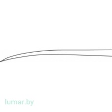 Остеотом, с PEEK-рукояткой, изогнутый, 10 мм, 200 мм