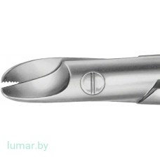 Ножницы BEEBE для коронок, изогнутые, с 1 зазубренным лезвием, 110 мм