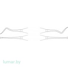 Инструмент для туннелирования, угловой, 195 мм