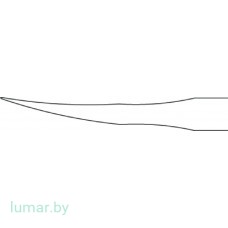 Остеотом ERGOPLANT костный, изогнутый, 6 мм