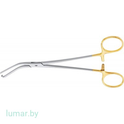 Щипцы ALLIS кишечные, изогнутые, 185 мм, артикул - EA022R