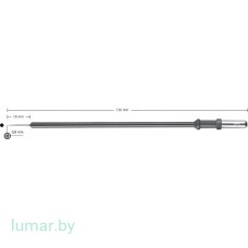 Электрод игольчатый, 0.8х12 мм, прямой, хвостовик диам. 4.0 мм
