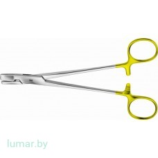 Щипцы с твердосплавными вставками, для проволоки, с латерально изогнутыми браншами, 170 мм