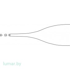 Пинцет HUDSON хирургический, 1х2 зуба, 120 мм