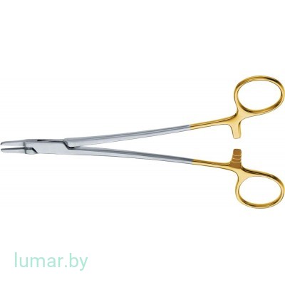 Иглодержатель DUROGRIP FRENCH EYE с твердосплавными вставками, 185 мм, артикул - MB607R