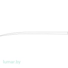 Остеотом LAMBOTTE изогнутый, ширина 19 мм, 228 мм