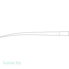 Остеотом HIBBS длина 245 мм, изогнутый, ширина 16 мм
