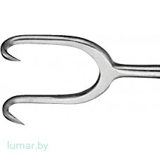 Крючок JOSEPH двухзубый, ширина 10 мм, длина 160 мм