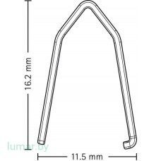 Клипсы DS лигатурные, однозарядные, экстра-большие, с защелкой (1 уп. = 12 картриджей = 48 шт.)