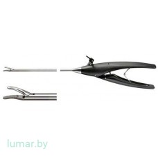 Иглодержатель DUROGRIP с твердосплавными вставками, изогнутый влево, диам. 5 мм, 420 мм