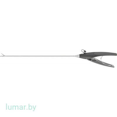 Иглодержатель, изогнутый влево, диам. 5 мм, 310 мм, артикул - PL408R