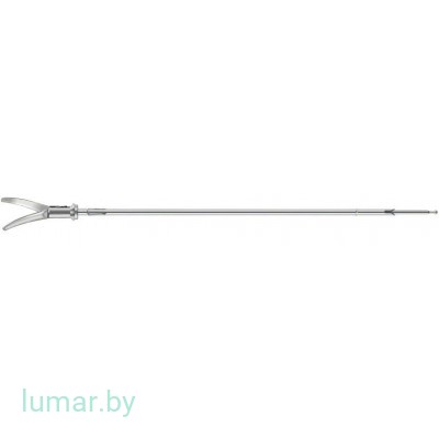 Рабочая часть инструмента - ножницы METZENBAUM с твердосплавными вставками, изогнутые влево, диам. 10 мм, 310 мм, артикул - PM604R