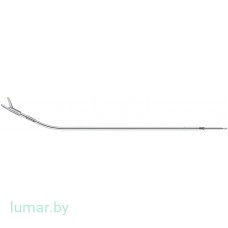 Рабочая часть инструмента - перитонеальные ножницы с насечкой, диам. 5 мм, 310 мм