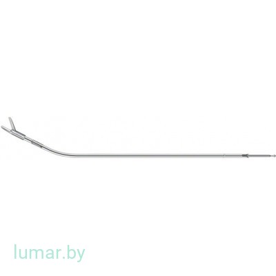 Рабочая часть инструмента - перитонеальные ножницы с насечкой, диам. 5 мм, 310 мм, артикул - PM637R