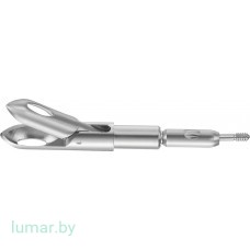 Рабочая часть инструмента - зажим для взятия образцов ткани, изогнутый, диам. 5 мм, 310 мм