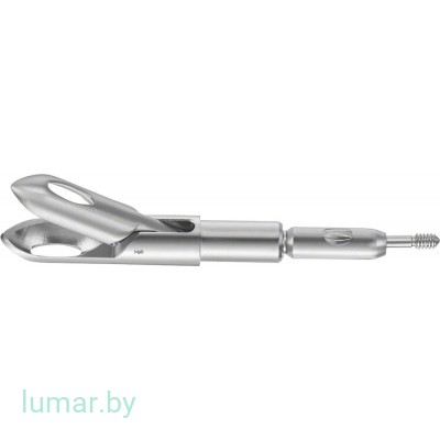 Рабочая часть инструмента - зажим для взятия образцов ткани, изогнутый, диам. 5 мм, 310 мм, артикул - PM643R