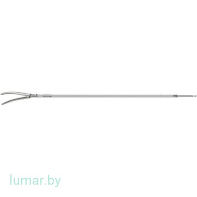 Рабочая часть инструмента - зажим CRAFOORD сосудистый, короткий, диам. 5 мм, 310 мм, артикул - PM713R