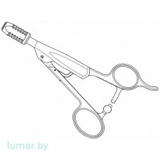 Рукоятка инструментов, осевая, с кольцами, кремальерой и фиксатором