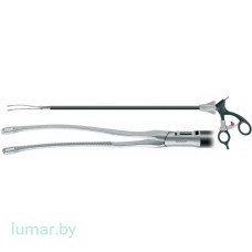 Зажим MEYER кишечный, захватывающий и манипуляционный, длина браншей 90 мм, диам. 10 мм, 370 мм