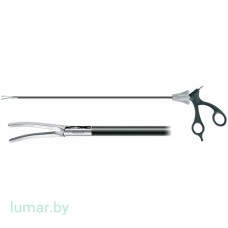 Зажим CRILE для фиксации и диссекции, изогнутый, диам. 5 мм, 370 мм