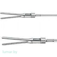 Рабочая часть инструмента - зажим DE'BAKEY атравматический, диам. 10 мм, 370 мм