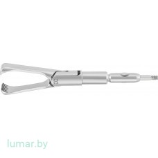 Рабочая часть инструмента - зажим NELSON захватывающий, с изогнутым тубусом, диам. 5 мм, 310 мм