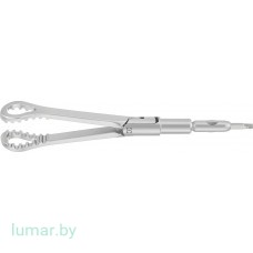 Рабочая часть инструмента - зажим HEYWOOD-SMITH захватывающий, изогнутый, диам. 5 мм, 310 мм