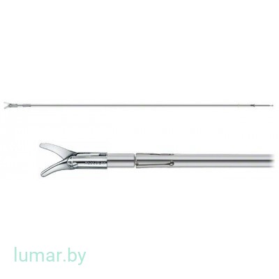 Рабочая часть инструмента - ножницы MINI-METZENBAUM изогнутые влево, диам. 5 мм, 310 мм, артикул - PO655R