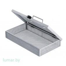 Сетчатый короб, мини, для микроинструментов, с ячейками 4 мм, с крышкой, 235х137х42 мм