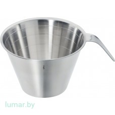 Емкость металлическая со шкалой измерения, объем 0.1 л