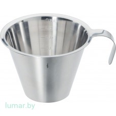 Емкость металлическая со шкалой измерения, объем 0.25 л