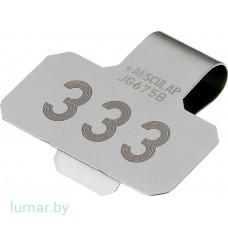 Идентификационная табличка, c возможностью нанесения надписи до 3-х символов (только цифры)