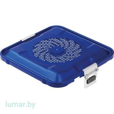 Крышка для контейнера, внутренняя, тип 1/2 BASIS, для контейнера высотой 75 мм, синяя, артикул - JK396