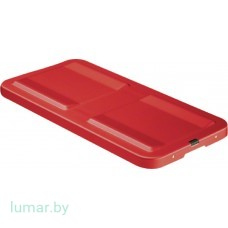Крышка для контейнера, внешняя, тип 1/1 VARIO, алюминиевая, красная