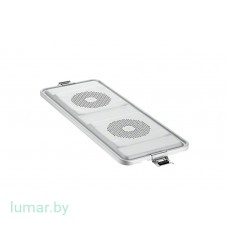 Крышка для контейнера, удлиненная, с держателем для фильтра, серебристая