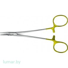 Иглодержатель BABY-CRILE-WOOD с твердосплавными вставками, с насечкой, 150 мм