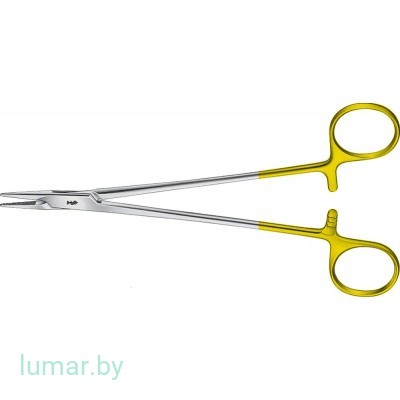 Иглодержатель MAYO-HEGAR с твердосплавными вставками, с крупной насечкой, 150 мм, артикул - BM065R