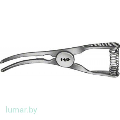 Зажим типа "мини-бульдог", изогнутый, 14/35 мм, артикул - FB329R