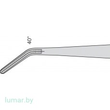 Пинцет DE'BAKEY атравматический, угловой, 2.0 мм, 150 мм