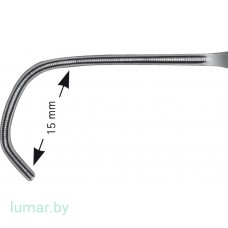 Зажим CASTANEDA неонатальный, изогнутый, 15 мм, 155 мм