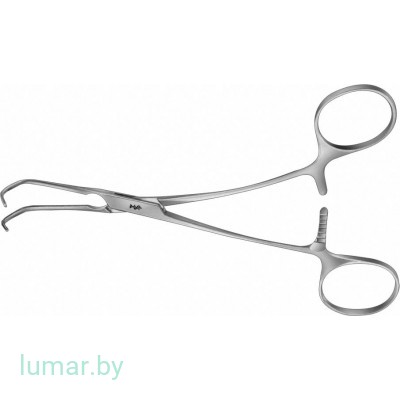 Зажим CASTANEDA неонатальный, изогнутый, 23 мм, 155 мм, артикул - FB592R